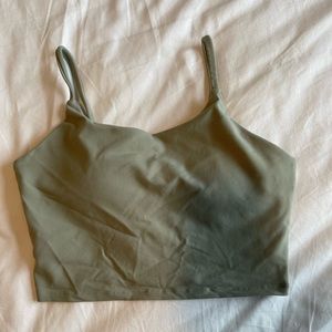 Olive green padded bra top size L